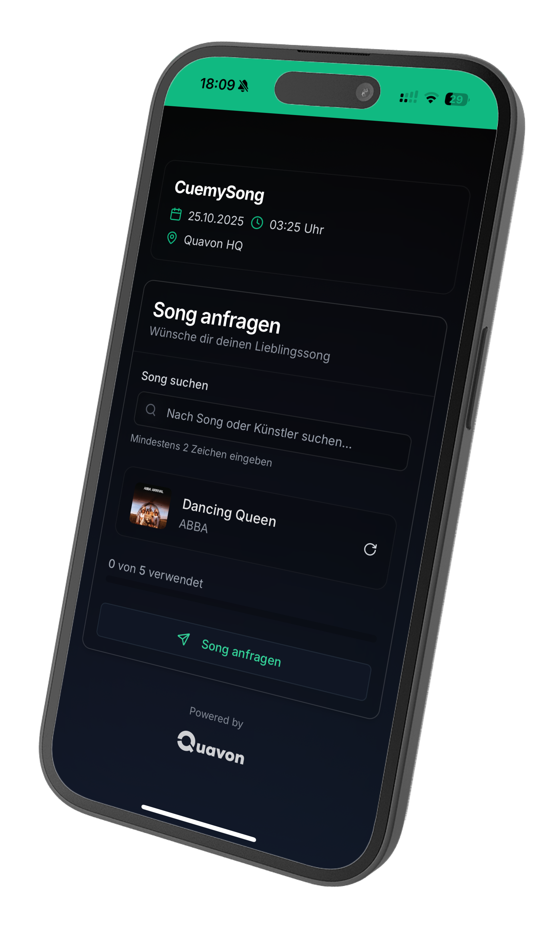 CuemySong App Preview